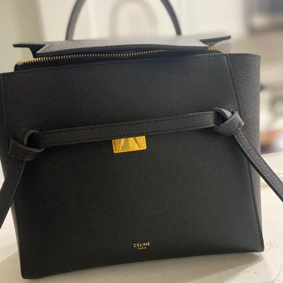 Celine | Bags | Brand New Celine Micro Belt Bag In Black Grained Calfskin  Purchased In 222 | Poshmark